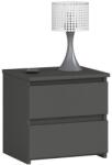 AKORD Comoda, placa laminata, 2 sertare, gri grafit, 40x35x40 cm GartenVIP DiyLine (214442-AK) Comoda