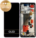 Motorola Edge 60 Pro - Ecran LCD + Sticlă Tactilă + Ramă (Sparkling Grape) - 5D68C30047 Genuine Service Pack, Sparkling Grape