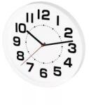 Somogyi Elektronic falióra üveg előlappal 25cm, fehér (AWC250WH) (AWC250WH)