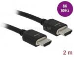 Delock HDMI kábel male/male 8K 60Hz 48 Gbps összekötő 2m (DL85294) (DL85294)