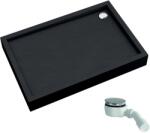 Schedline Favory Plus Black Stone cădiță de duș dreptunghiulară cu sifon 100x80 cm negru 3ST. F1P-80100/C/ST (3STF1P80100CST)