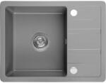 Laveo Stella, 1 kamrás gránit mosogató 580x440x163 mm, rövid lefolyóval, szürke, LAV-SBY_513T (LAV-SBY_513T)