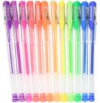 DONAU neon zselés tollak, 12 színben