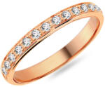  Női karikagyűrű cirkóniával 2, 5 mm, rózsaszín arany IZKR019R-F-CZ