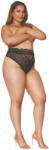 Dreamgirls - magas derekú, csipkés bugyi (fekete) (888368332793) - bujaalmok
