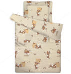  Gyermek paplan, párna garnitúra, Barna csacsi (90×140 cm 40×50 cm)