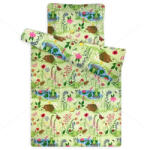  Gyermek paplan, párna garnitúra, Zöld mező (90×140 cm + 40×50 cm)