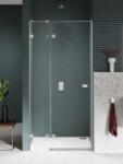 NEW TRENDY Avexa Nickel Brushed uși de duș 80 cm înclinabilă nichel periat/sticlă transparentă EXK-8457 (EXK8457)