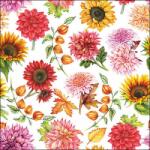 Ambiente Őszi virágos szalvéta - 25x25 cm - Autumm Blooming (VR-12519770)