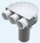  Mennyezeti szelepfogadó 3x75mm (Blaufast 0811125 / RPZ 125/75x3 M) - szellozesaruhaz