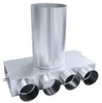  Szelepfogadó 160/4x75mm - szellozesaruhaz - 22 218 Ft