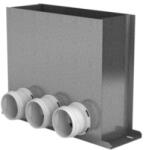  Fali vagy mennyezeti légrácsfogadó 3x75mm (Blaufast 0821300x100 / RPF 300x100/75x3 M) - szellozesaruhaz