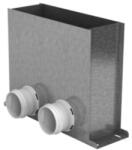  Fali vagy mennyezeti légrácsfogadó 2x75mm (Blaufast 0821300x100 / RPF 300x100/75x2 M) - szellozesaruhaz