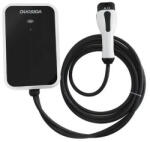 Duosida elektromos autó fali töltő 22 kW, 5 m Type2 töltőkábel, slim, Bluetooth + WIFI + RFID + LAN, DUOSIDA