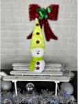 Manóvilág Hóember | Lime /Piros csillag (30-35cm)