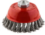 GRAPHITE Elölre Szerelt Drótkefe 100 mm x M14, Inox
