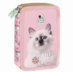 DERFORM Cleo & Frank - Sweet Heart cicás 2 emeletes töltött tolltartó (PWDCF45)