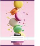 Nebulo Macaron mintás vonalas füzet 81-32 A/4