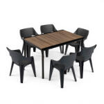 Keter Ravello 6+1 szett dió-fekete 260568_260564_6