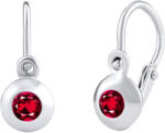Silvego Ezüst gyermek fülbevaló rubin színű piros cirkónium kővel SILVEGOB31442r