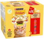 Friskies nedves macskaeledel szószban - csirkével, marhával, báránnyal, kacsával 12 x