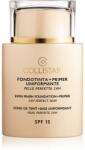 Collistar Even Finish Foundation+Primer 24h Perfect Skin alapozó és alapozóbázis SPF 15 árnyalat 5 Amber 35 ml