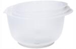 Excellent Houseware 3 db keverőtálas készlet, Kiváló Háztartási eszközök, polipropilén, 1, 5 /2/2, 5 l, átlátszó/szürke (KO-030001920G)