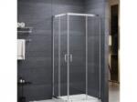 Roltechnik SUNDIS szögletes zuhanykabin KRÓM - Szögletes zuhanykabin kétrészes tolóajtóval, több méretben (N0778)