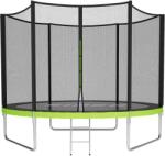  SIDER Trambulin Külső Védőhálóval és Létrával 10 FT-312 cm, Zöld