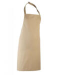 Premier Uniszex, női, férfi kötény, szakács, pincér Premier PR150 Colours Collection’ Bib Apron -Egy méret, Latte