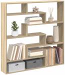 Bútor-market Sonoma tölgyszínű szerelt fa fali kockapolc 7 rekeszes színű