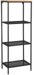Signal Lex Industrial Tölgy-Fekete Fém Polcos Állvány