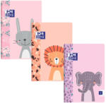 OXFORD Set 3 caiete Tip 2 Oxford, 24 file, 90 g/mp, Motiv kids, Fete (400192290/FETE-3BUC)