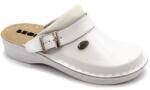 Leon Comfort V202 Női Bőr Klumpa - Fehér-zárt, 36-os Méret