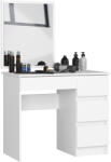 AKORD CLP T-6/SL Fehér Fésülködőasztal Tükörrel