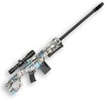 Sunny Blaster Barret, снайперска пушка за водни гел топчета с аксесоари, синя (barret-blue)