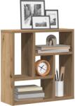 Bútor-market Kézműves tölgy színű szerelt fa fali polc 45 x 16 x 45 cm