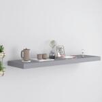 Bútor-market Szürke mdf lebegő fali polc 90 x 23, 5 x 3, 8 cm