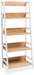 Signal Olsen Modern Létrás Polcos Állvány Tölgy-Fehér
