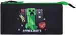 Kstationery Penar Kstationery Minecraft - Survival Mode, cu 1 fermoar și 3 compartimente (68312) Penar