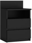 Proda Viana M1 Éjjeliszekrény Polccal, 2 fiókkal - Fekete