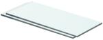Bútor-market 2 db átlátszó üveg paneles polc 40 x 12 cm