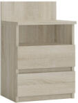 Proda Viana M1 Éjjeliszekrény - Polccal, 2 Fiókkal, 59 cm x 40 cm, Sonoma