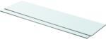 Bútor-market 2 db átlátszó üveg paneles polc 80 x 20 cm