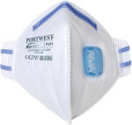 Portwest FFP2 Kagylós Szelepes Pormaszk - 20 db, Fehér