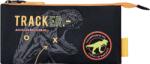 Kstationery Penar Kstationery T-Rex - Dangerous Zone, cu 1 fermoar și 3 compartimente (68356) Penar