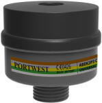 Portwest ABEK2P3 Kombinált Szűrő - Univerzális Csatlakozás, 4 db, Fekete (P976BKR)
