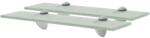 Bútor-market 2 db lebegő üvegpolc 40 x 10 cm 8 mm - fizz - 18 529 Ft