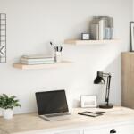 Bútor-market 2 db szerelt fa függőpolc 60 x 23, 5 x 4 cm