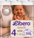 Libero Touch 4 pelenka, 7-14 kg, 108 db